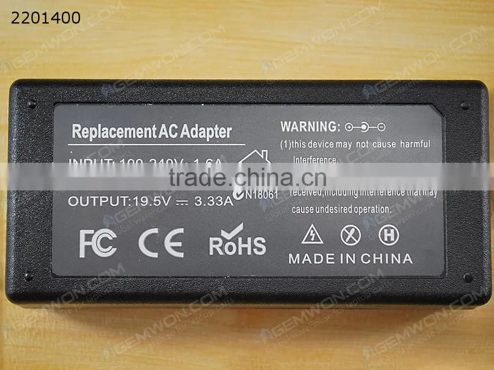 High Copy Laptop AC Power adapter for Hp pavilion sleekbook 14-b000 693715-001 19.5V 3.33A 4.8*1.7mm