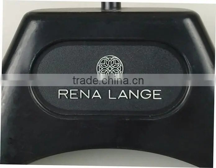 custom logo plastic clothes hanger suit plastic hanger with velvet shoulder