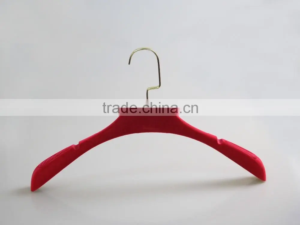 Luxury lady velvet clothes hangers with logo