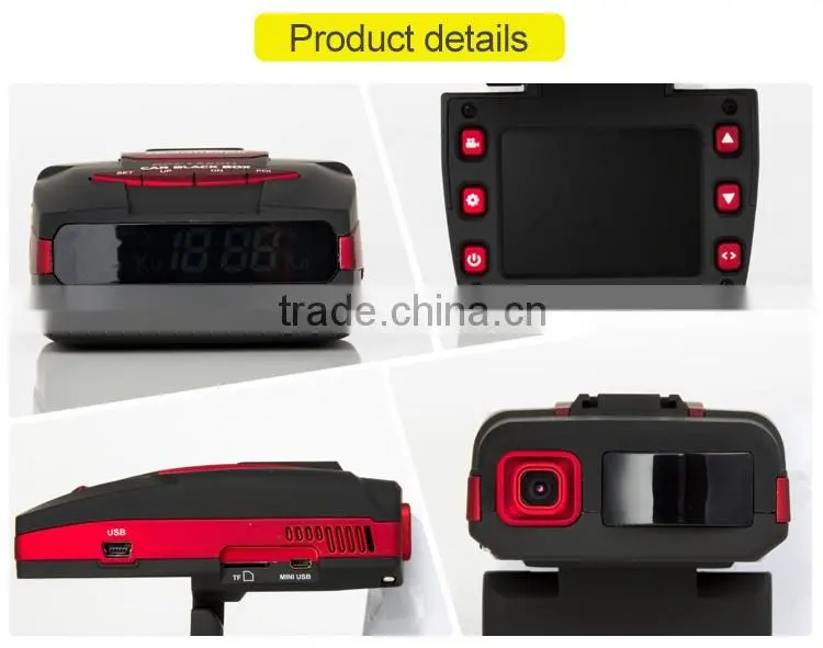 Economy 3 in 1 radar detector and GPS, Car black box 1080P DVR H.264 Dash Camera