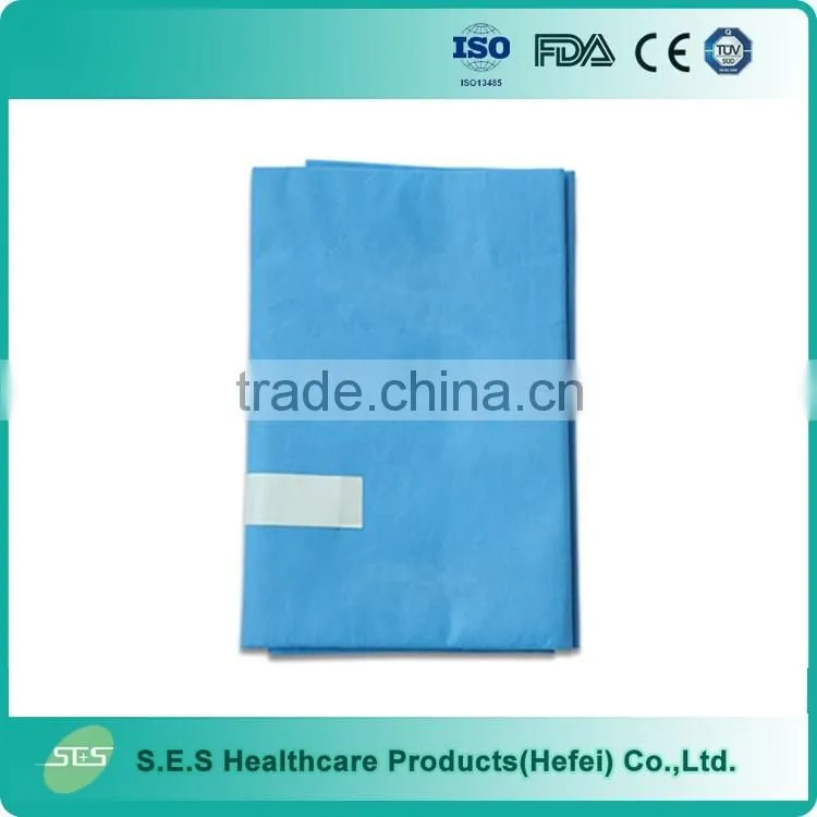 Surgery use Disposable Impervious U split drape with Adhesive
