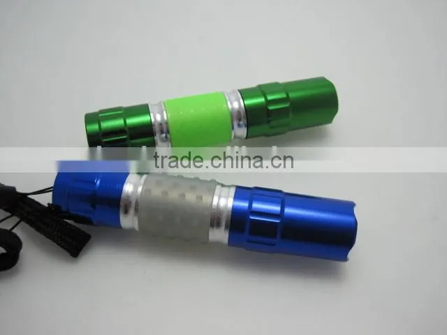 1 led 0.5W mini flashlight torch powered by AA battery