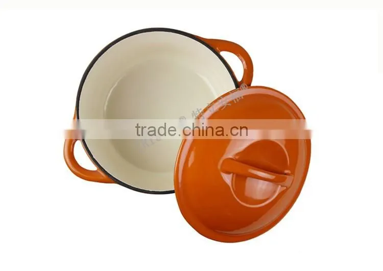 Multi Color die cast iron enamel coating pot