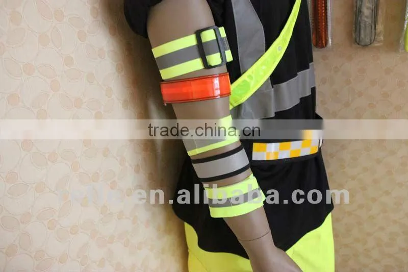 2014 safety LED lighted reflective armband