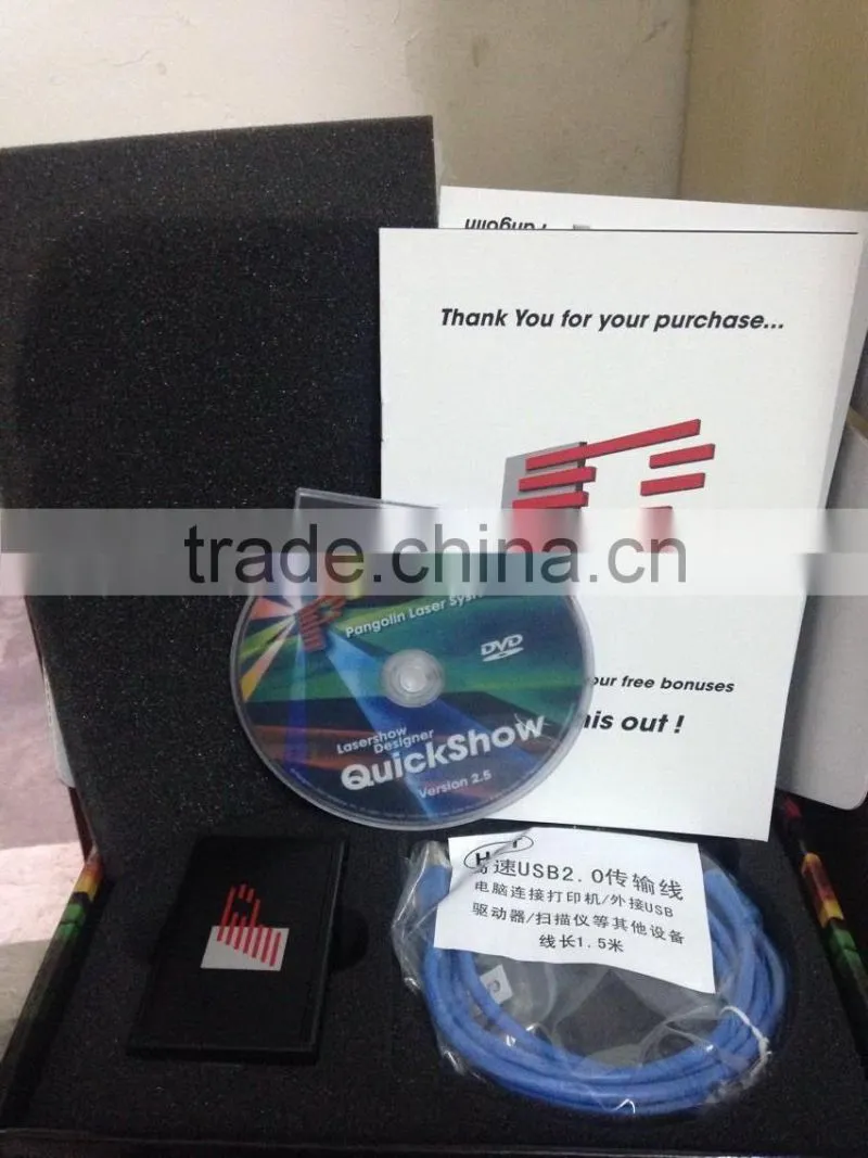 Pangolin Quickshow 2.5 FB3 Laser Show Software DMX512 Light Controller