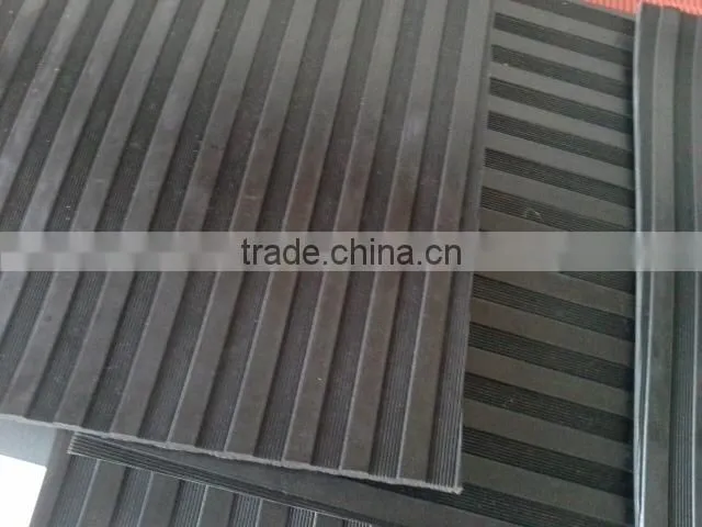 Wide & fine ribbed Anti-slip rubber mat