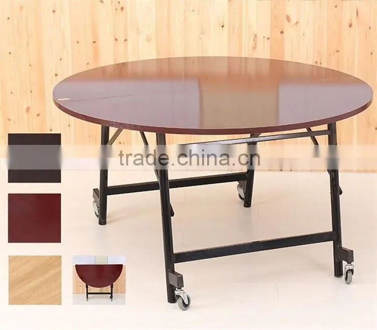 Hotel Banquet Wooden Dining Foldable Table