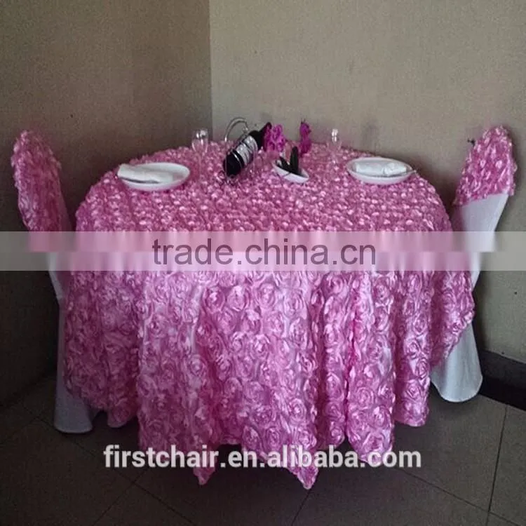 Wedding Decoration Red Rose Table Cloth HM-ZB62