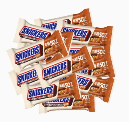 Automatic Multiple Candy Bar Corn bar (snickers) Production Line With Chocolate Enrobing