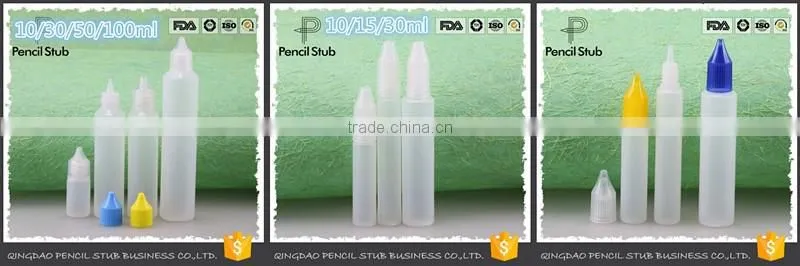 15ml unicorn bottle pen shape bottle 15ml PE plastic unicorn bottle