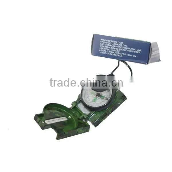 Camouflage military lensatic compass