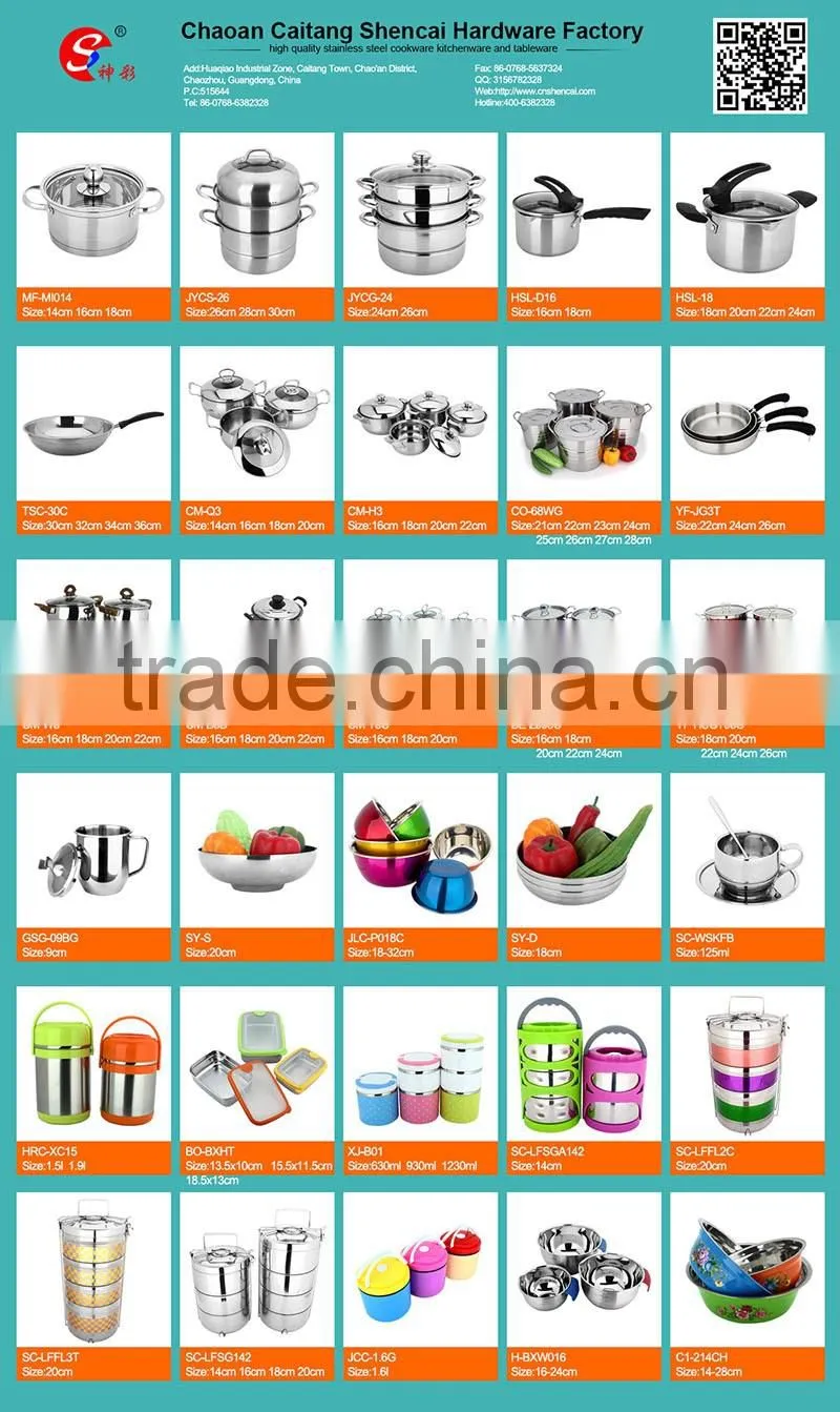 Cheap price kitchen tableware mixing bowls set deep food container matel bowls mixing bowl stainless steel
