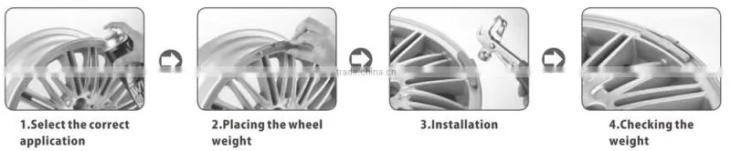 Zinc Clip-on Wheel Weight