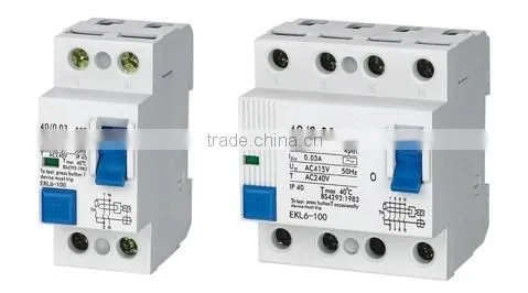 Circuit Breaker for DIN Rails,6-100 Residual Current Circuit Breaker(RCCB)