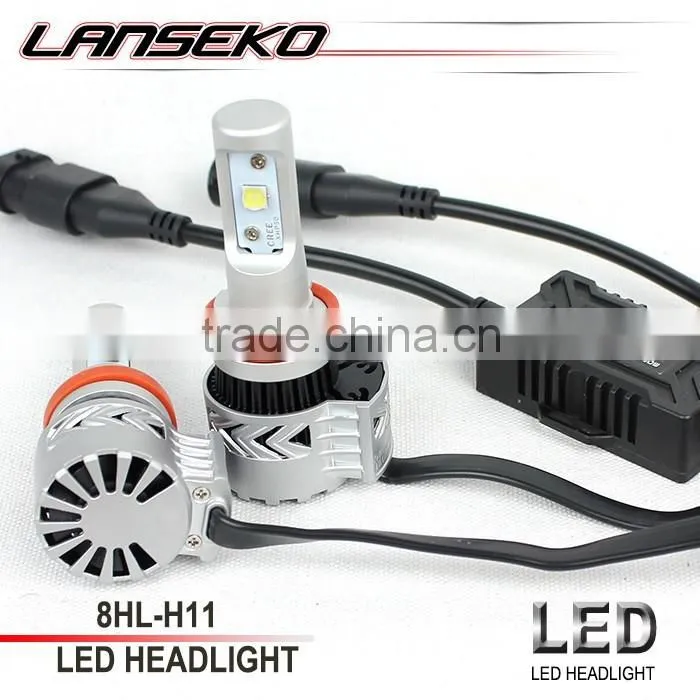 Waterproof design car accessories H8/H9/H11 6000LM 36W 12v led auto headlamp IP65