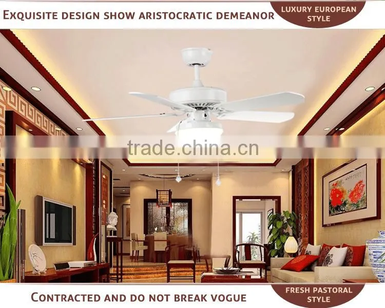 Dining Room Led Light Wiring Ceiling Fan with 5 Blades