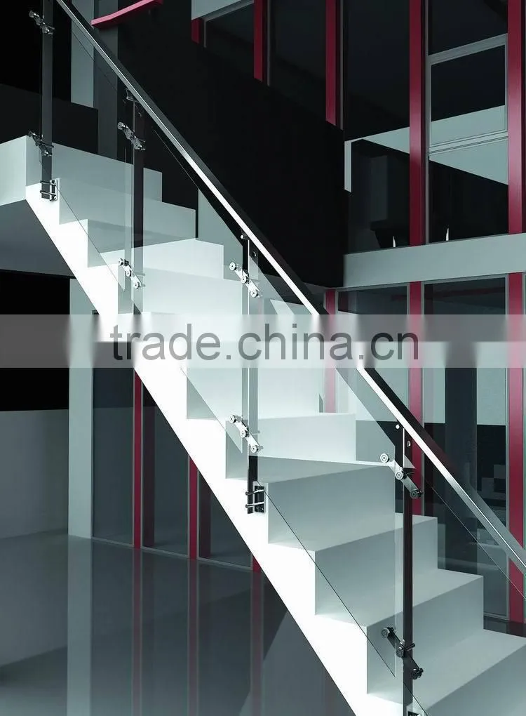 Prices Of Modern Design Exterior Stainless Steel Frameless Glass Balcony Railing