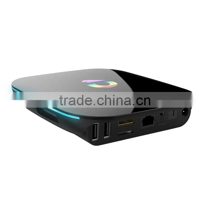 Vensmile Q box android tv box,Kodi Pre installed Amlogic S905 2G+16G Quad Core Android 5.1 LED display Smart tv box