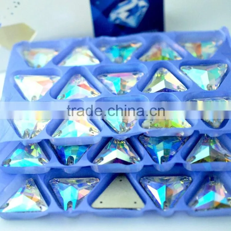 Different shapes of Wedding clothes sew-on crystal stones