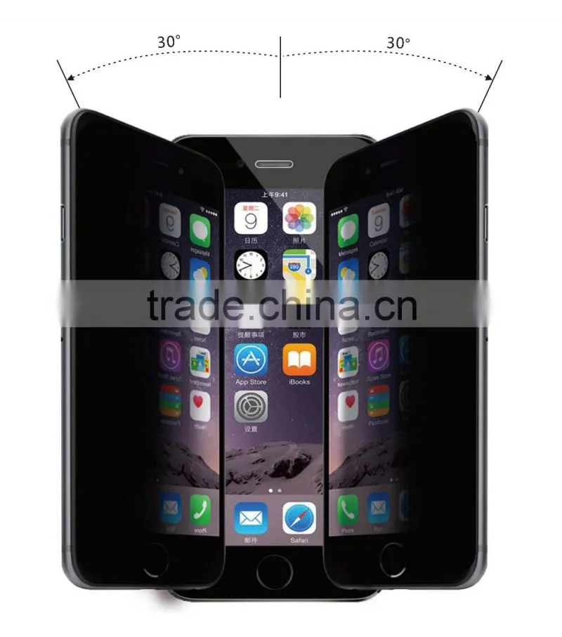 Pavoscreen OEM / ODM 2016 newest ! 9H full cover privacy tempered glass screen protector tempered glass film for iphone 6 / 6s
