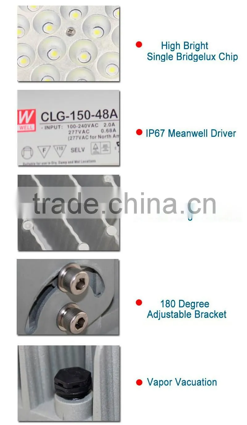 Easy installation 120 watt led canopy light 24volt bridgelux IP65 CE ROHS certifications