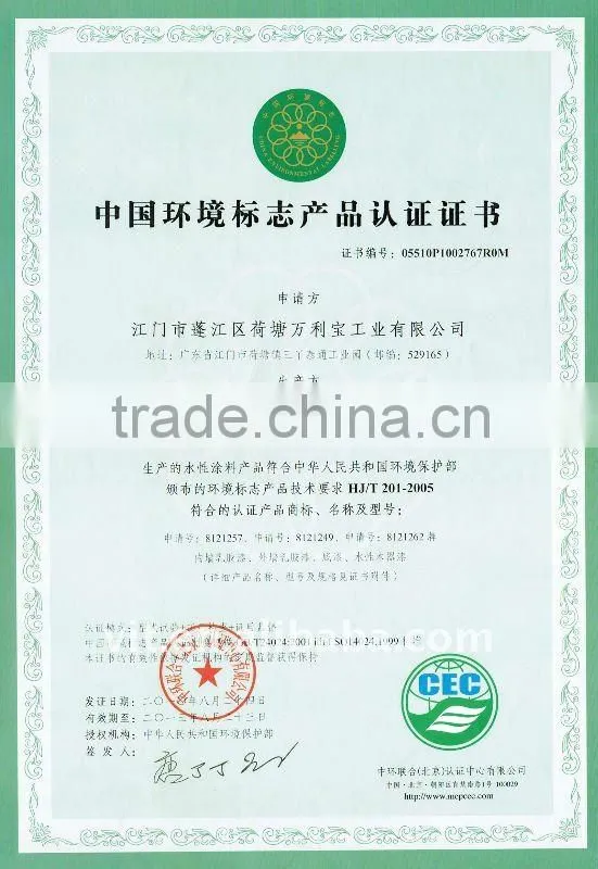 (of all colors) water based antirust metal paint