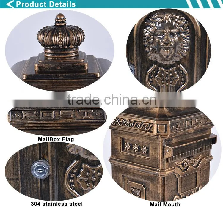 Reasonable Price Free Standing Outdoor Architectural Mailbox