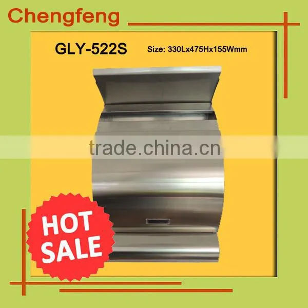 18/8 material stainless steel wall mounted mailbox for apartment