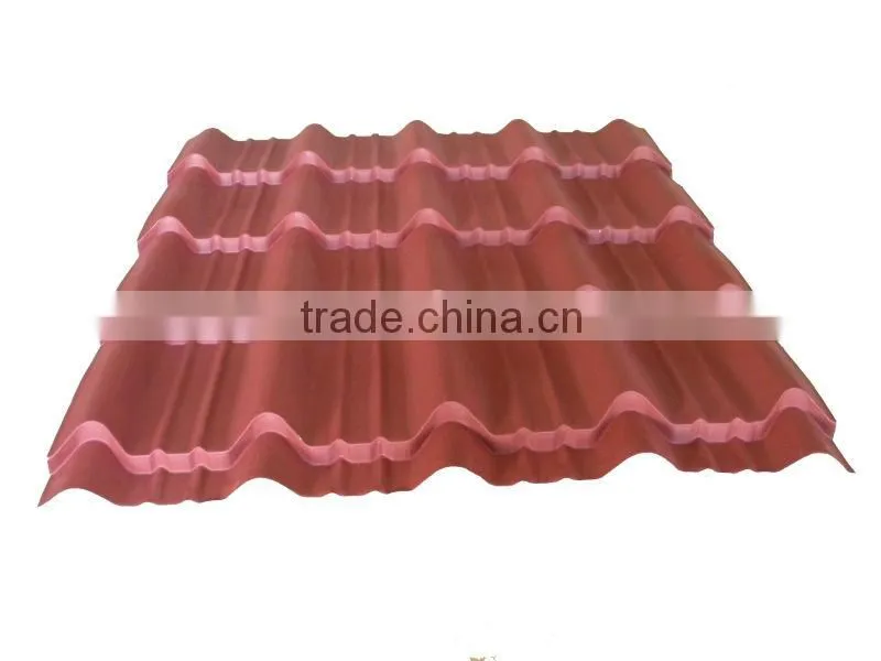 Antique roof tile, metal roofing panel