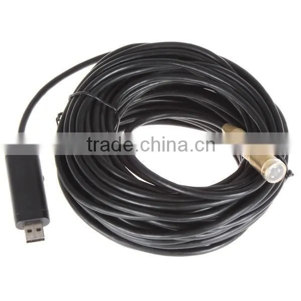 10M USB Cable Length Classic copper head industrial Endoscope 14.5mm Lens USB Endoscope 4 LED IP67 Waterproof Camera Endoscope