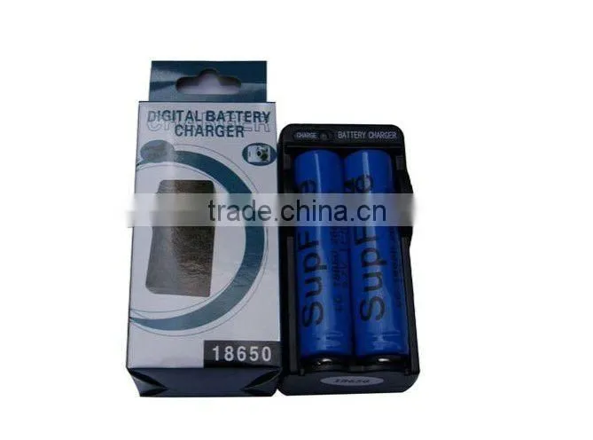 Supfire EU plug 18650 lithium-ion battery dual-slot charger