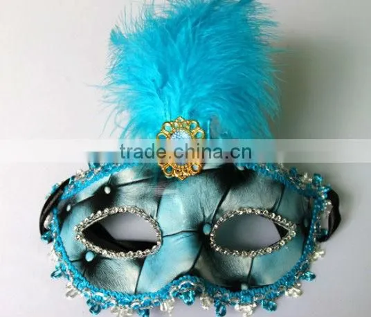 fashion beautiful mask party with feather for halloween MK-1018