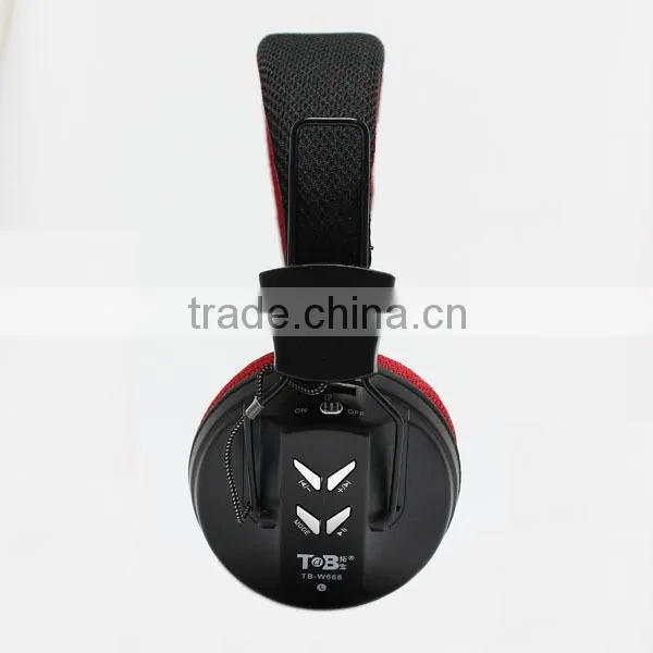 China manufacturer cheap 2 way radio wireless headset with memory card and FM radio