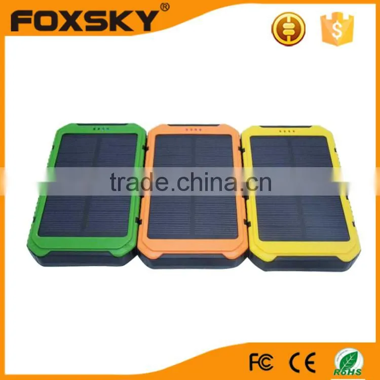 high capacity waterproof solar power bank
