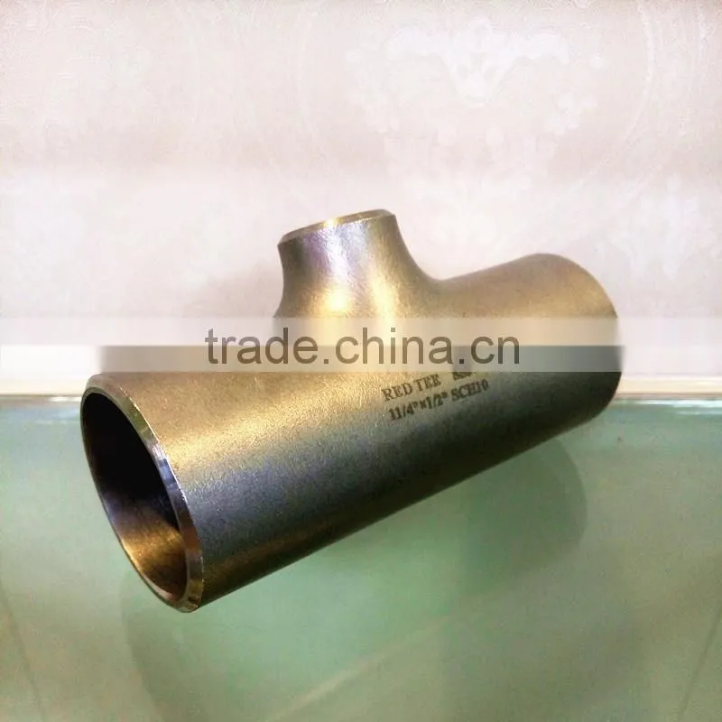 Pipe Fittings Tee Reducing Tee High Pressure Y Pipe Fitting Tee