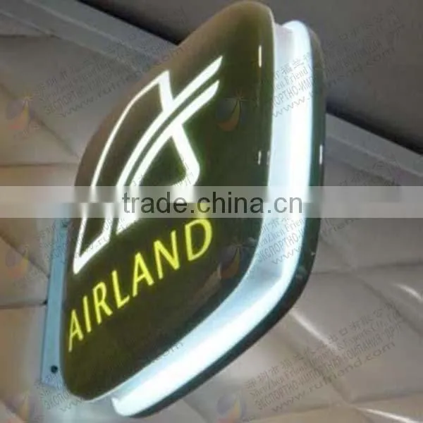 Custom Shaped 3D vacuum forming sign light box china manufacture