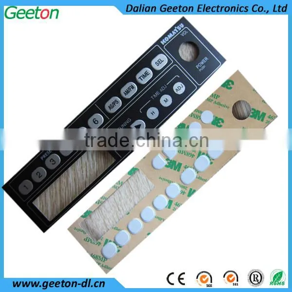 Screen Printing PC Embossing Membrane Nameplate Water Heater Label