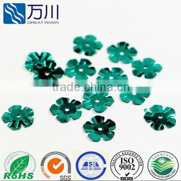 Bulk Blue Color Flower Loose Sequin in 2014 New Design