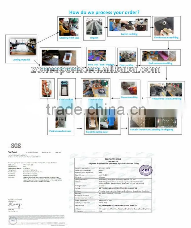 Hand Made Custom design Waterproof Case For Mini tablet