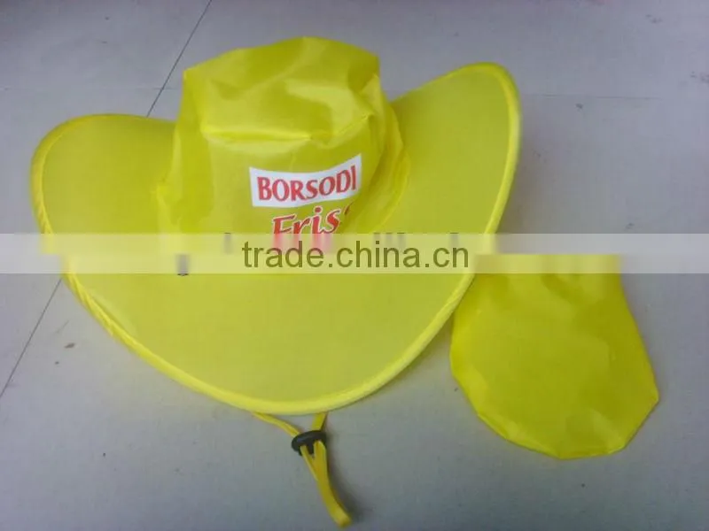 The latest promotional nylon foldable hats wiht pouch