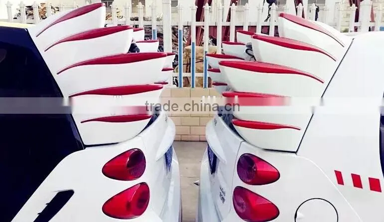 Lovely Wings for Smart Car Decoration ABS Made Auto Refitting for Smart Wings
