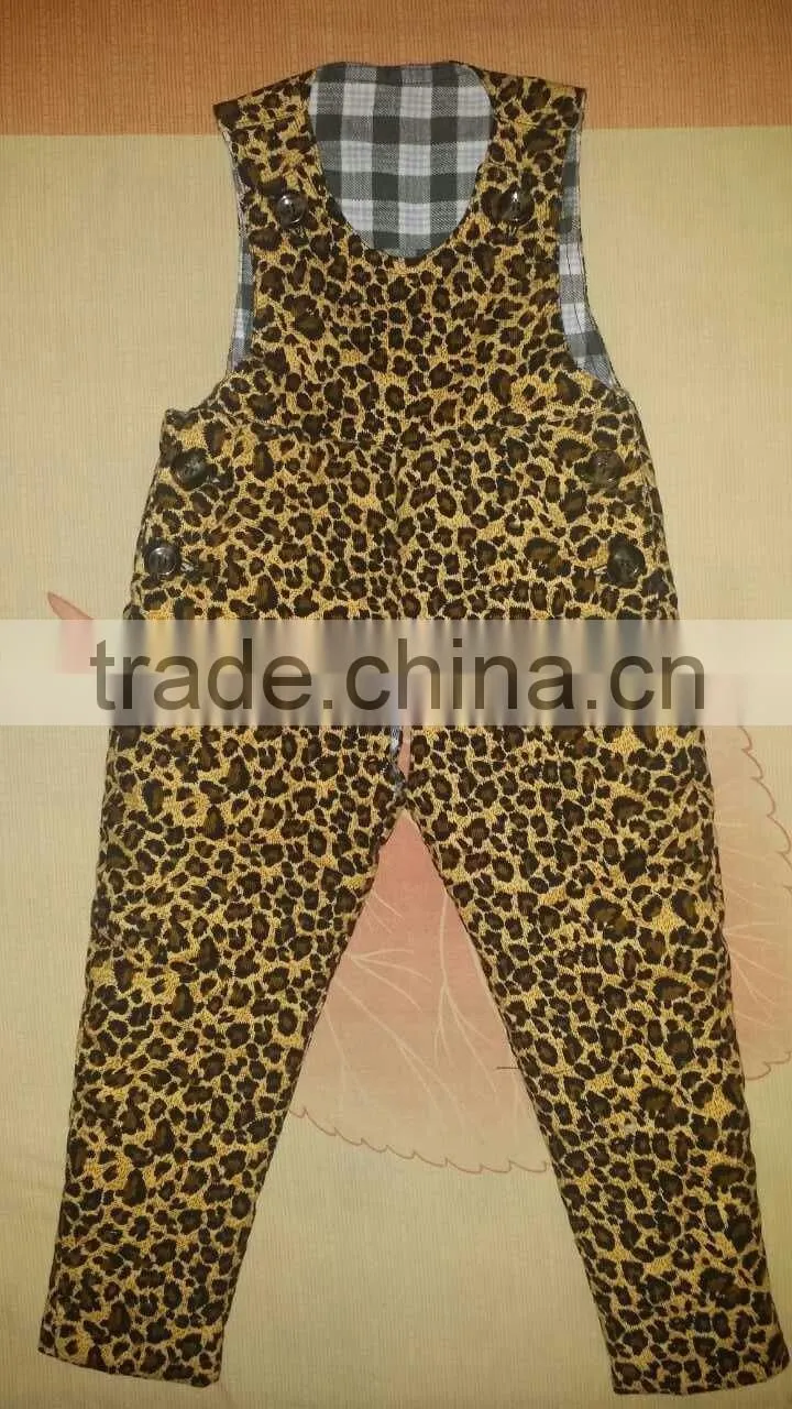 100% cotton-padded children trousers foro winter