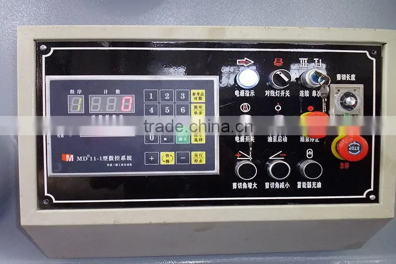 QC12Y series CNC Cutting Machine,hydraulic plate shearing machine with 6m cutting