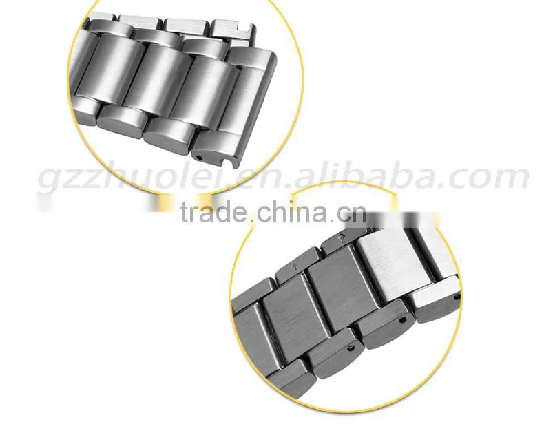 24|26|28mm high quality imported stainless steel watch bracelet Wholesale 3PCS