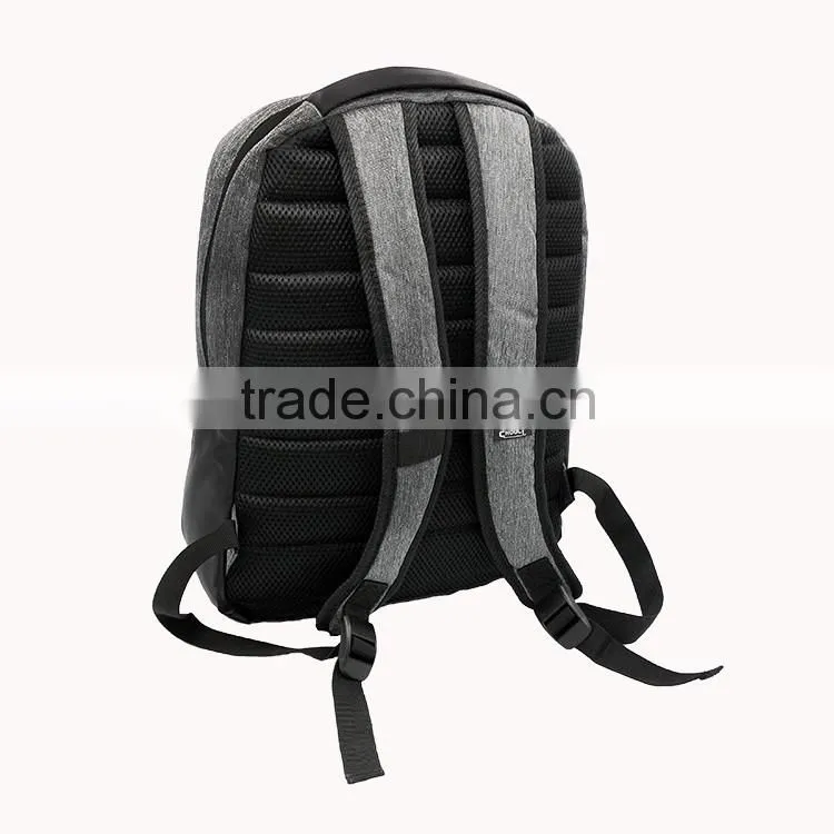 High quality custom design fabric and PU leather office backpack bag