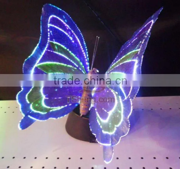 Animal Style Color Changing LED Fiber Optic Butterfly Light