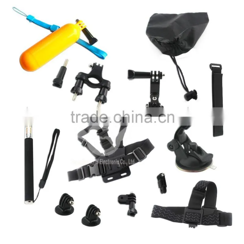 14-in-1 GoPro accessory kit for Gopro Hero 2/3/3+/4/4 Session