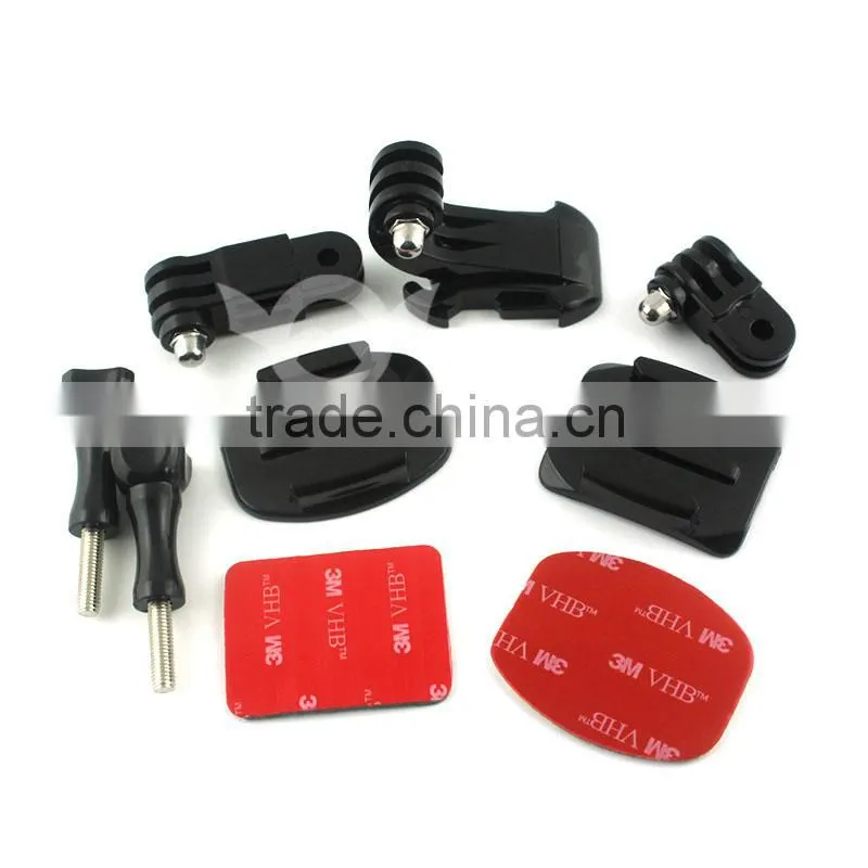 2016 New Wholesale Go Pro Helmet Side Mount kit for Gopro Hero 4 3 3+ GP19