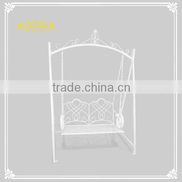 Patio swing hammock two seater swing chair with double hanging chain
