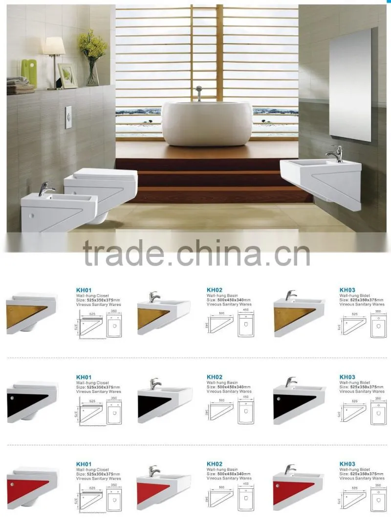 China quality standard wash down bathroom ceramic wall-hung toilet bowl